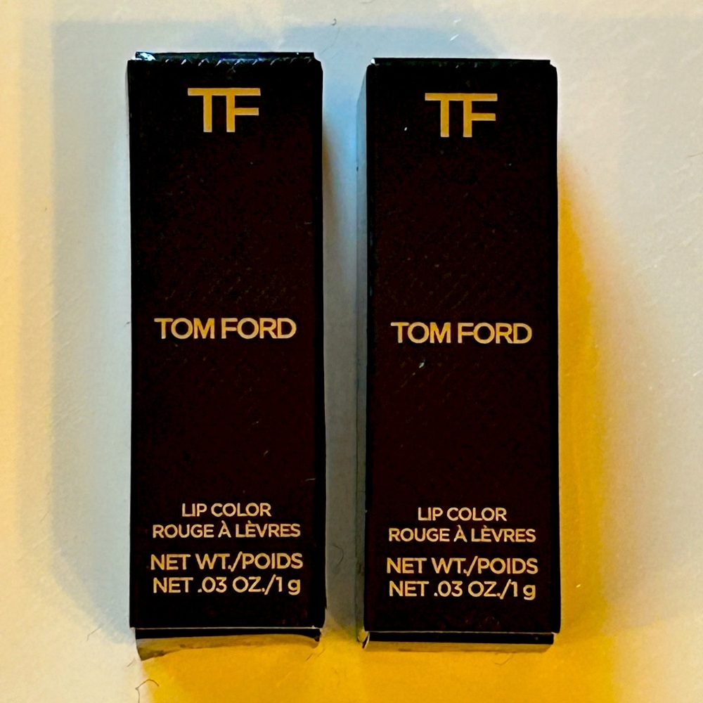 Tom Ford Lip Color - 16 Scarlet Rouge mini size .03oz/1oz (lot of 2)